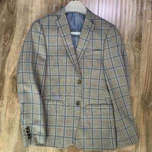 Simons Windowpane Grey Suit